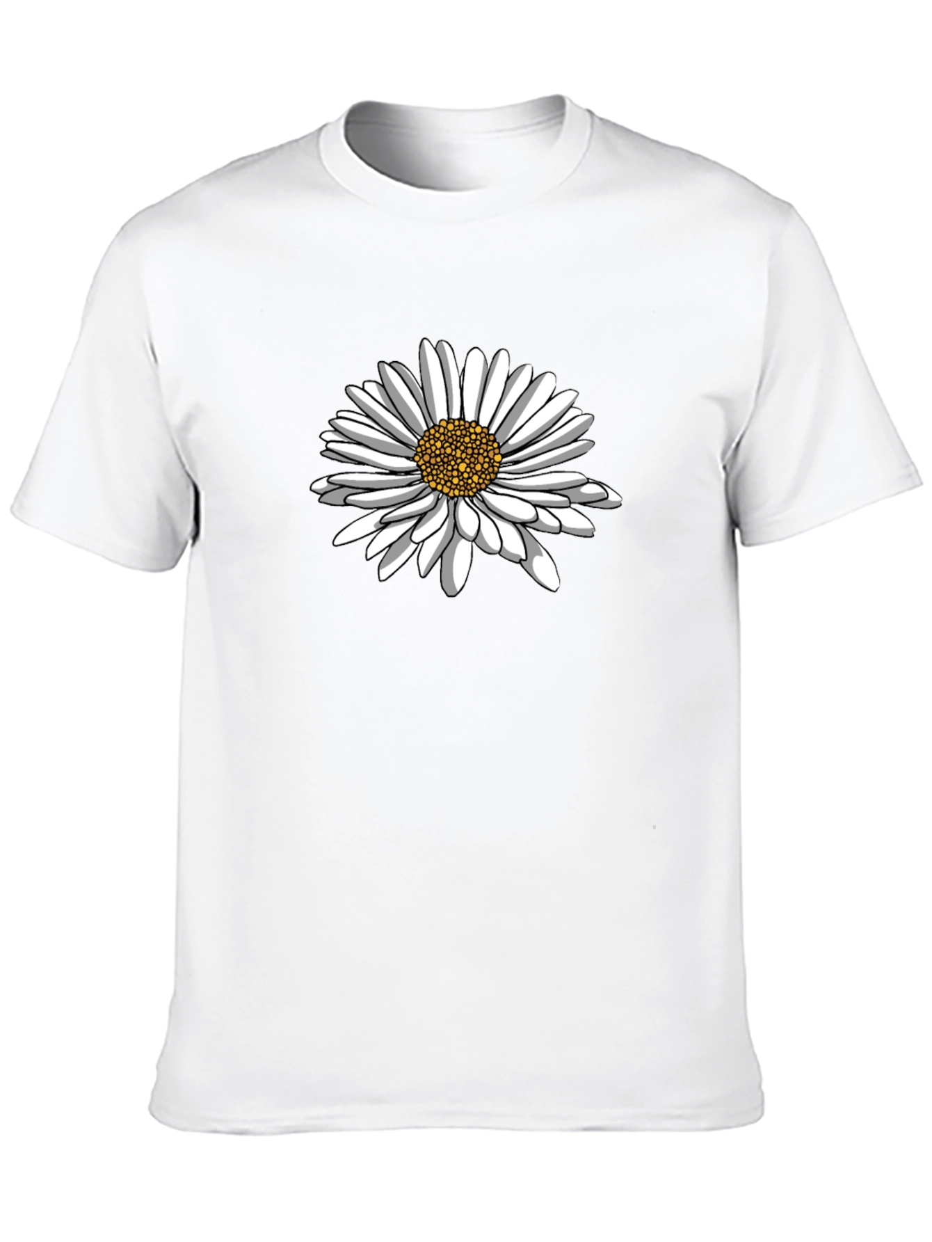 Daisy Graphic Black T-Shirt - Classic Comfort