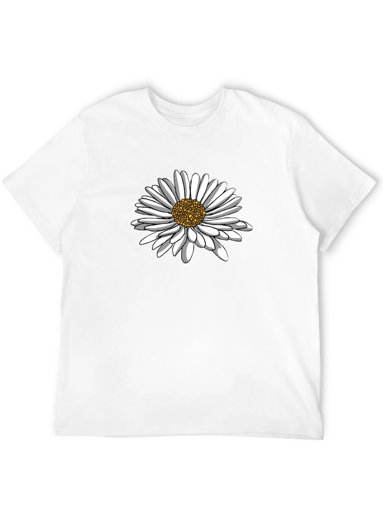 Daisy Graphic Black T-Shirt - Classic Comfort