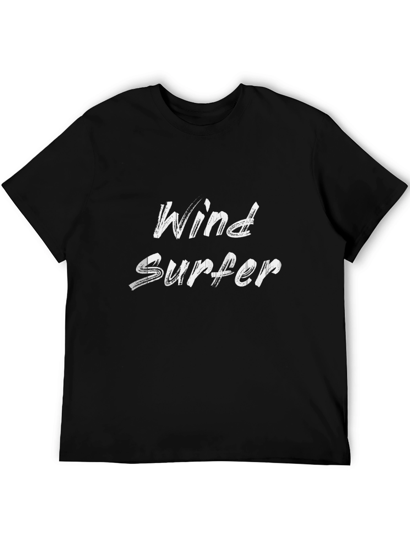 Wind Surfer T-Shirt - Black Casual Tee