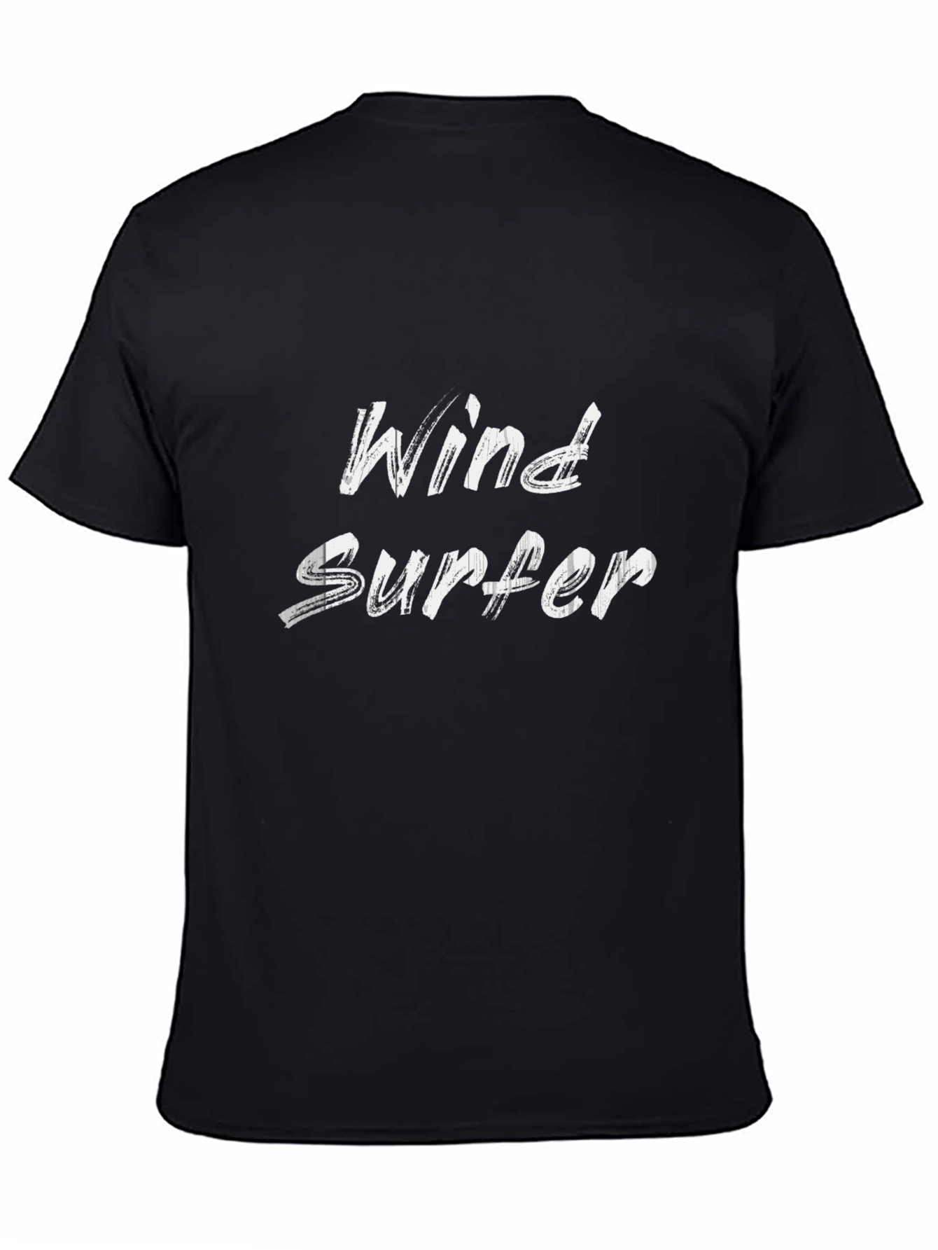 Wind Surfer T-Shirt - Black Casual Tee
