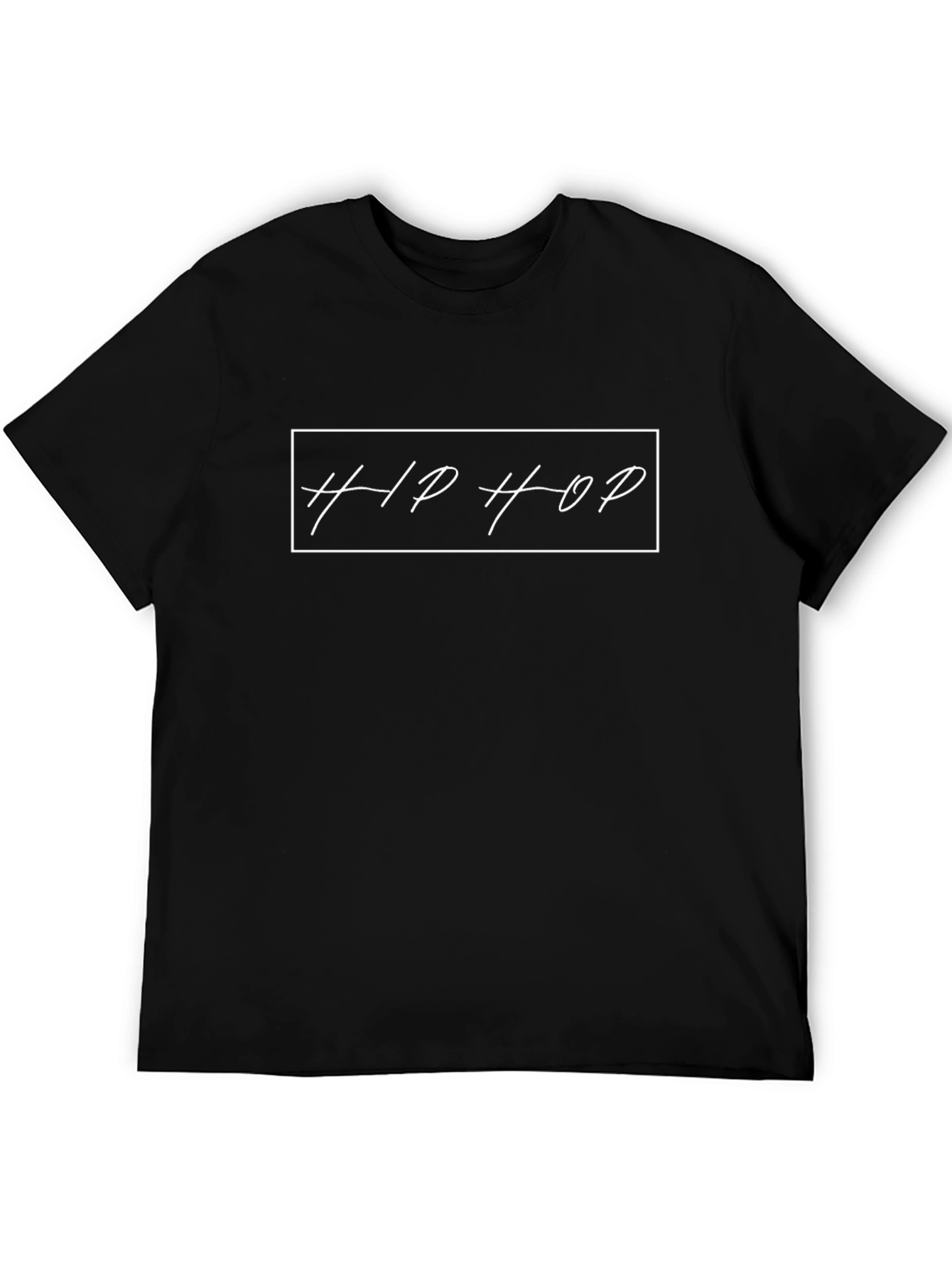 Hip Hop Graphic Tee - Stylish Black T-Shirt