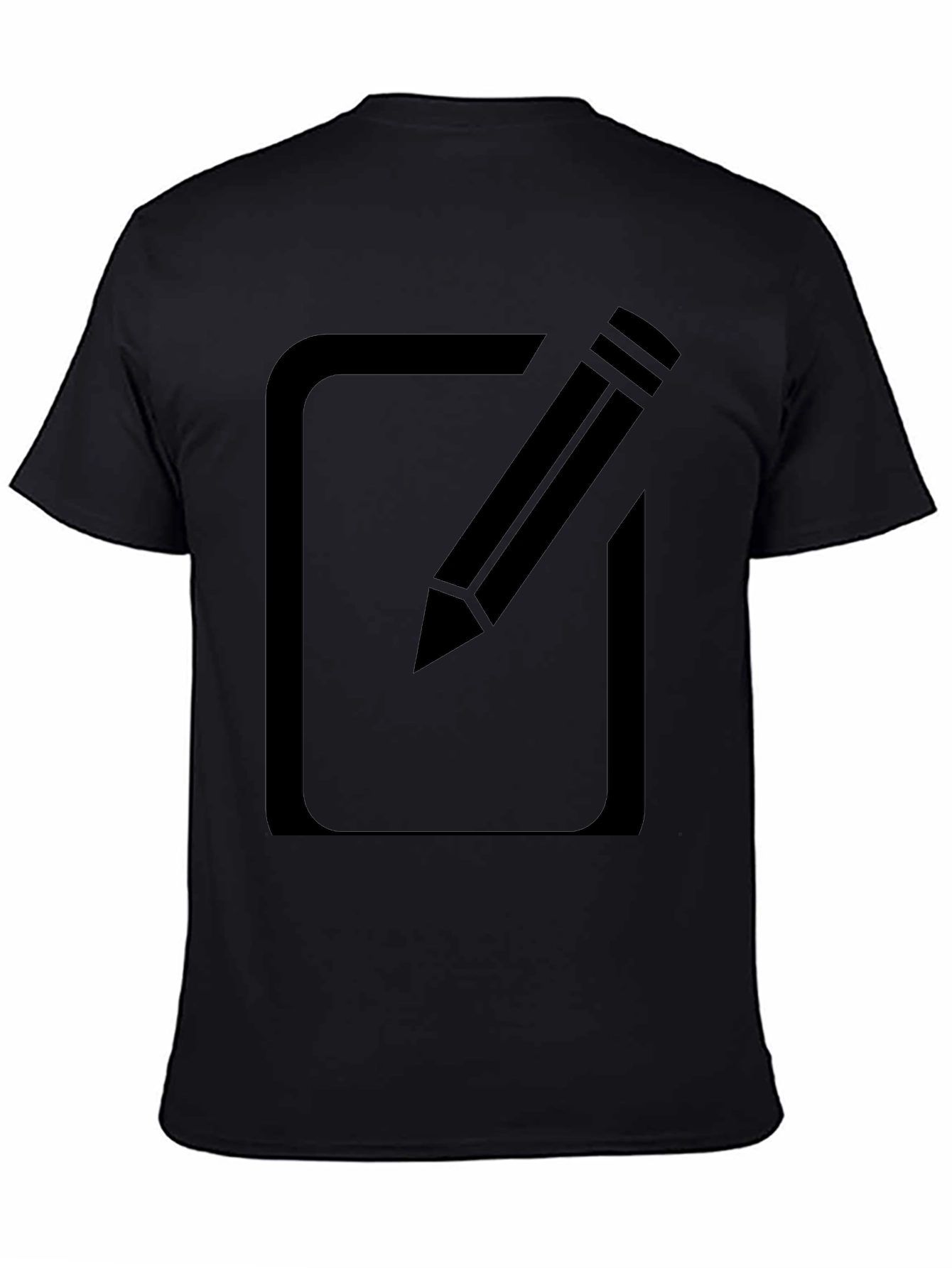 Black T-Shirt with Edit Icon