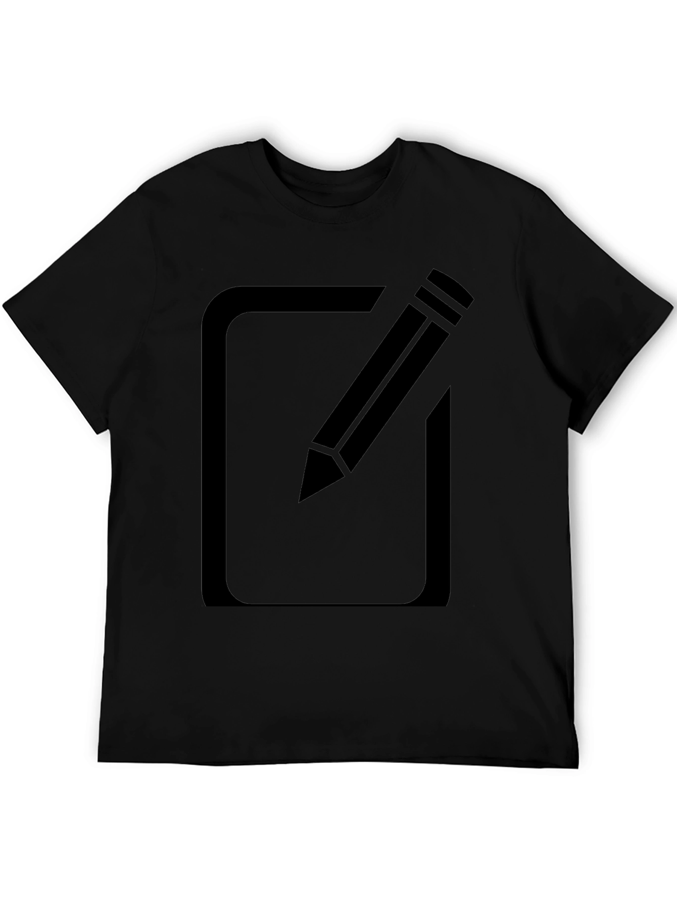 Black T-Shirt with Edit Icon