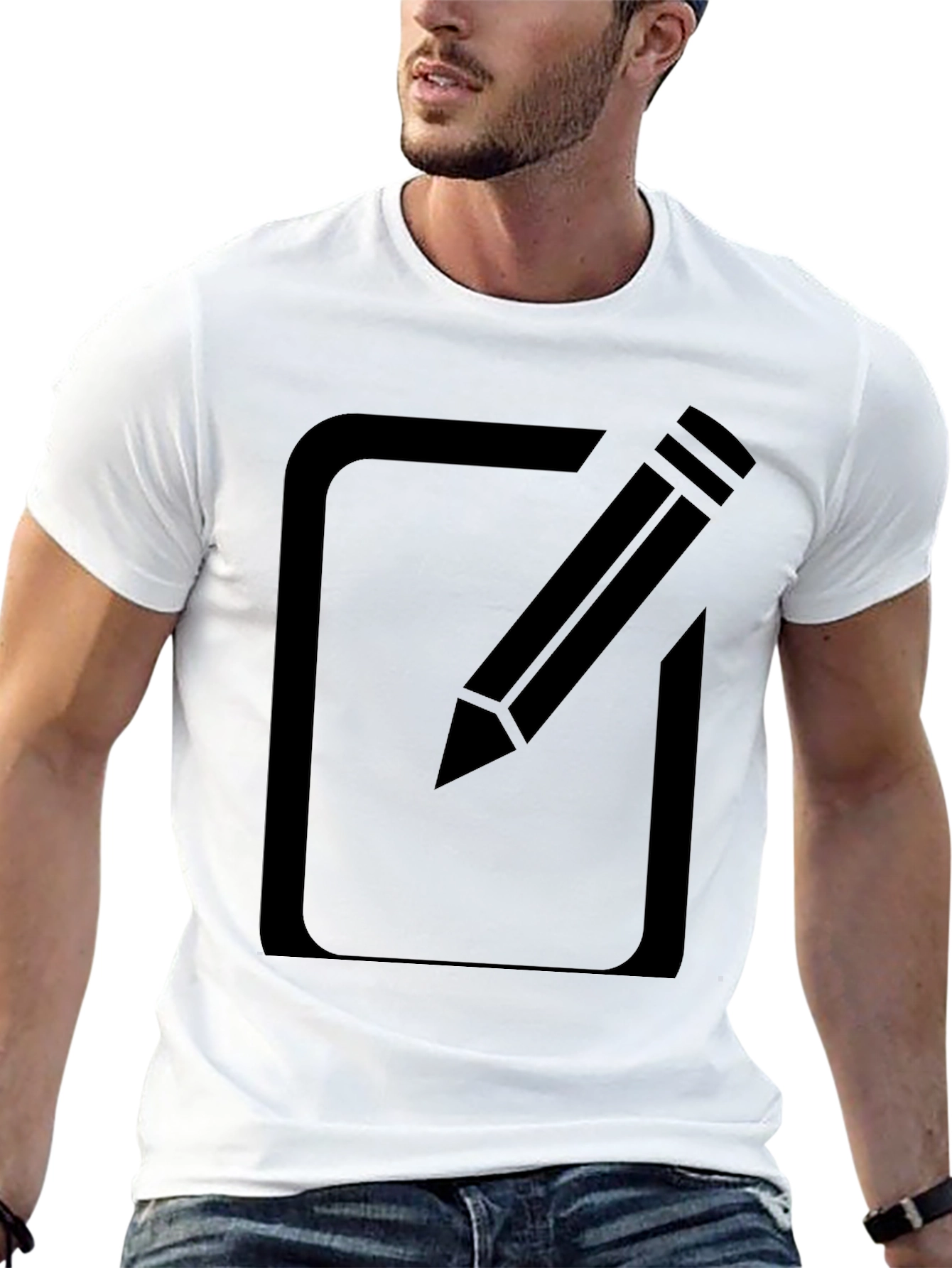 Black T-Shirt with Edit Icon