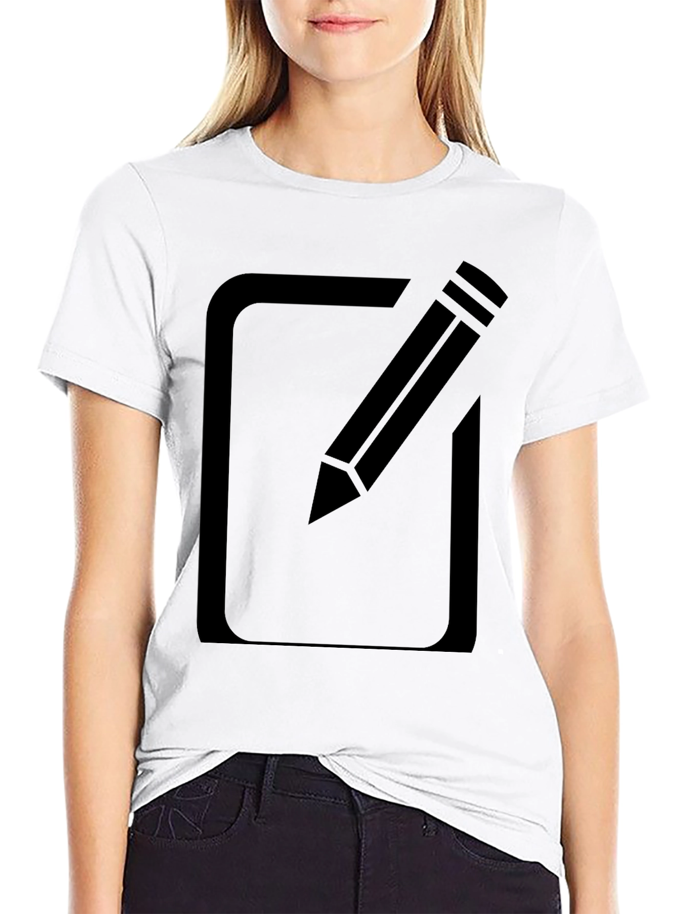 Black T-Shirt with Edit Icon