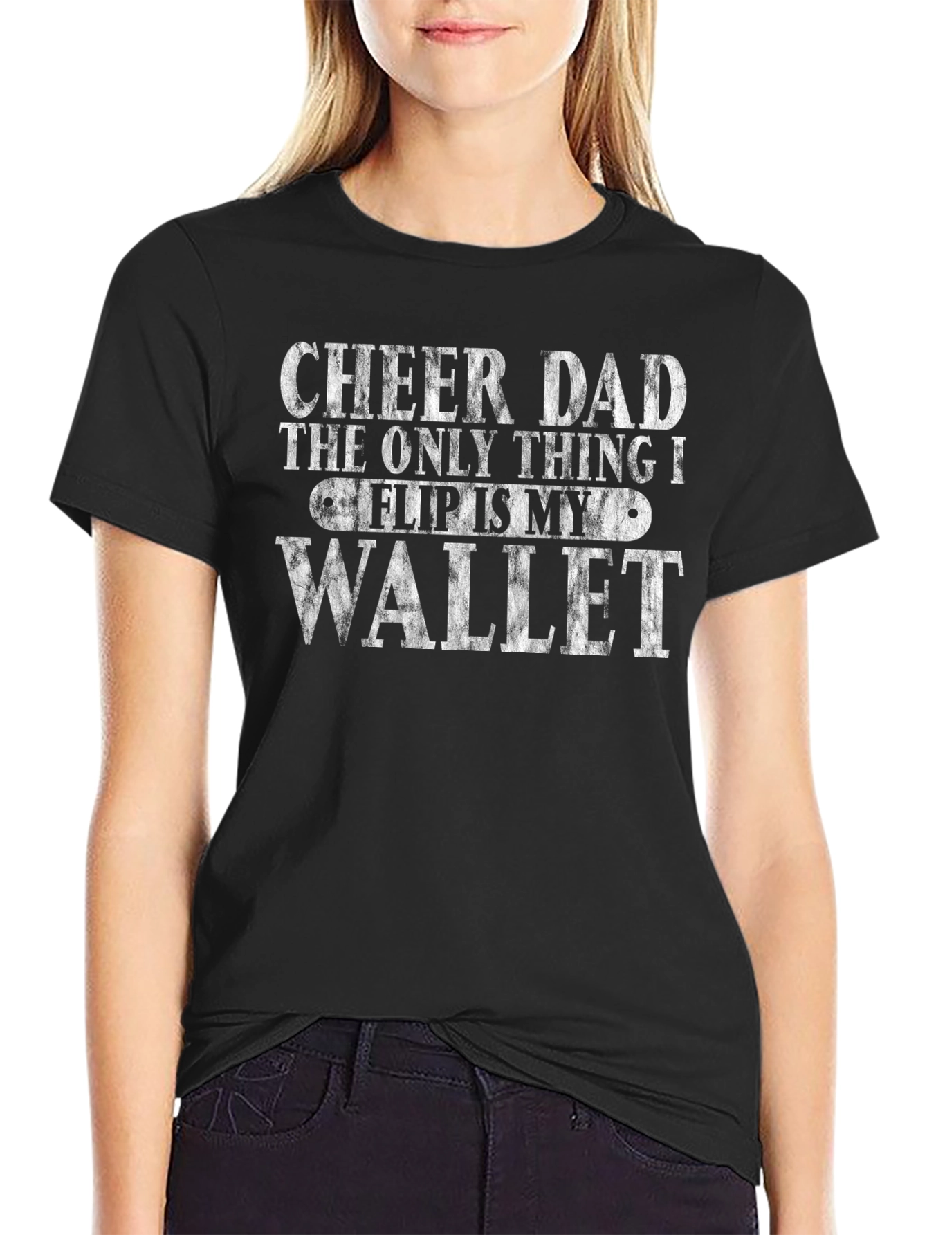 Cheer Dad Wallet Flip T-Shirt