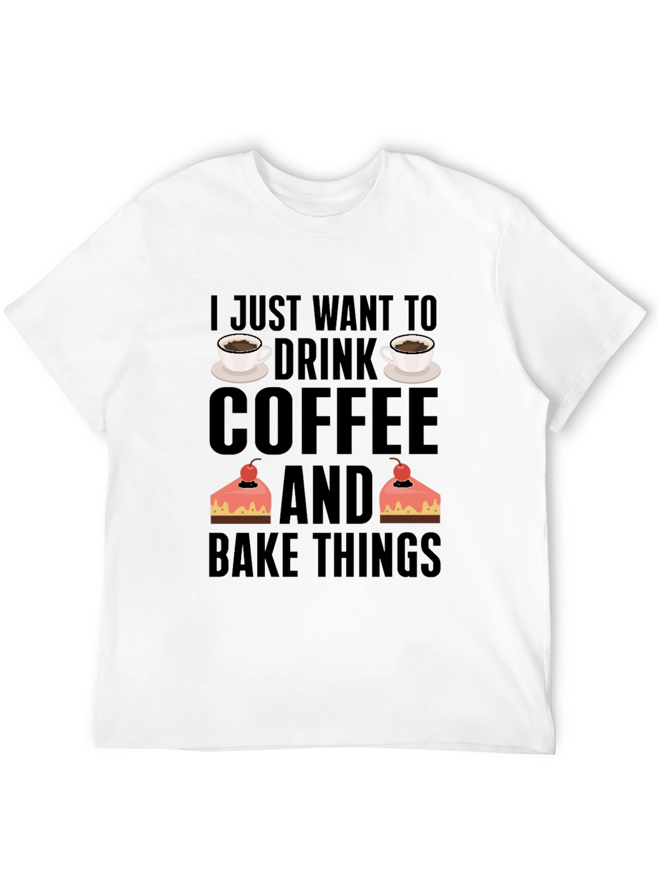 Coffee and Baking Lover T-Shirt - Black