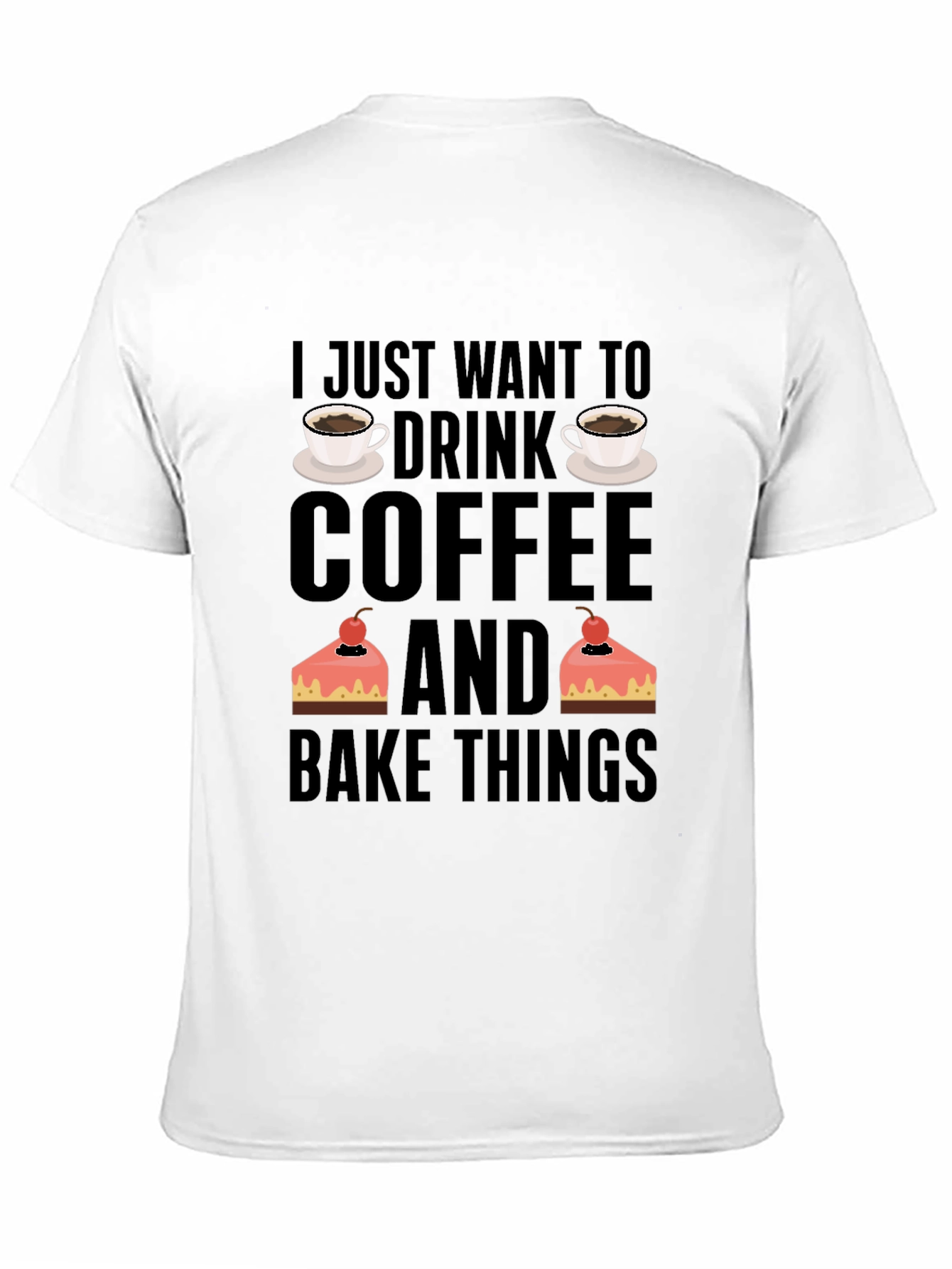 Coffee and Baking Lover T-Shirt - Black