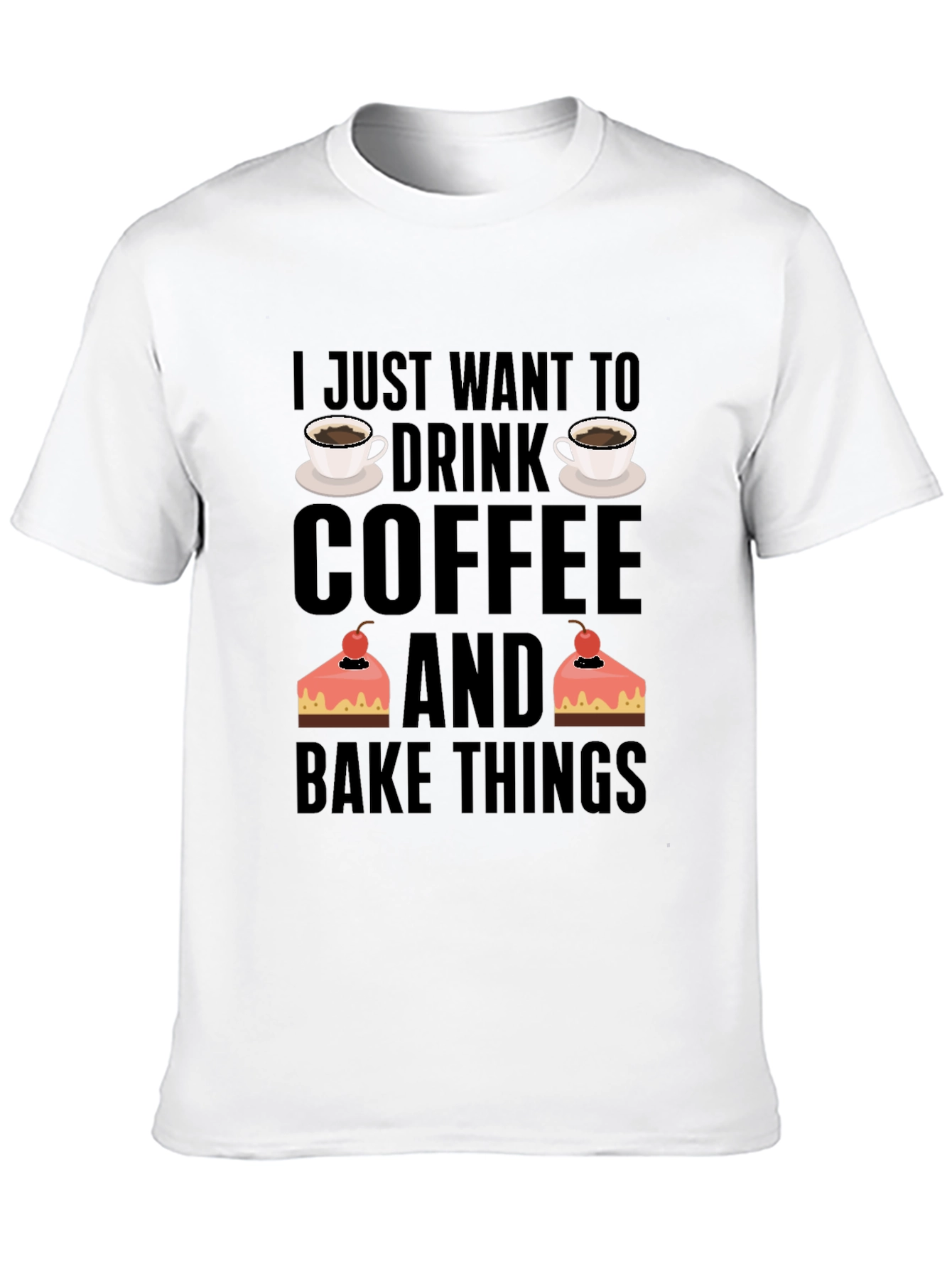 Coffee and Baking Lover T-Shirt - Black