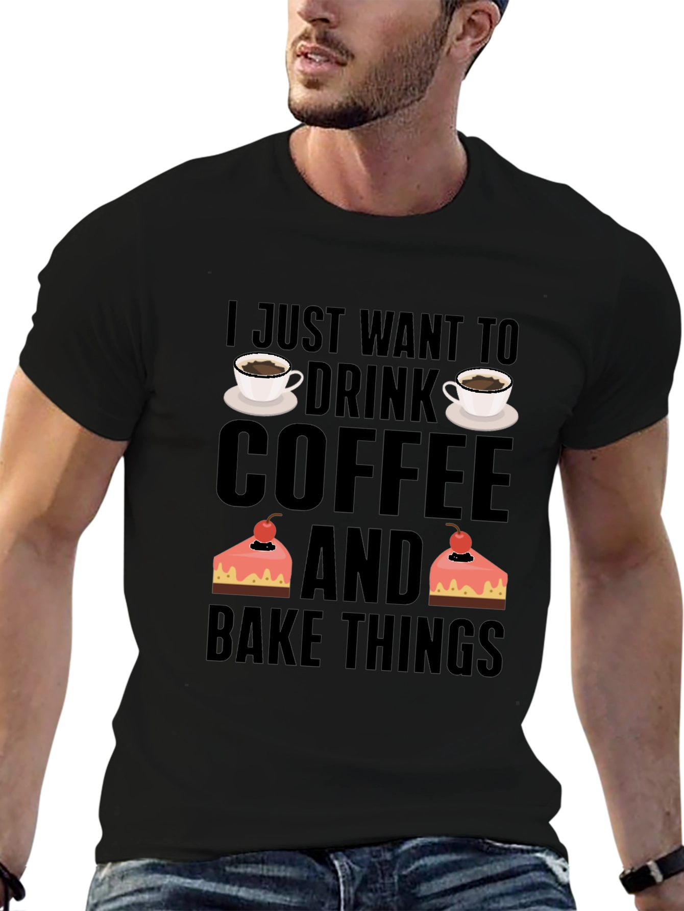 Coffee and Baking Lover T-Shirt - Black