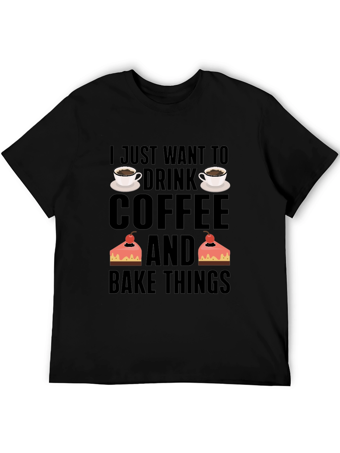 Coffee and Baking Lover T-Shirt - Black