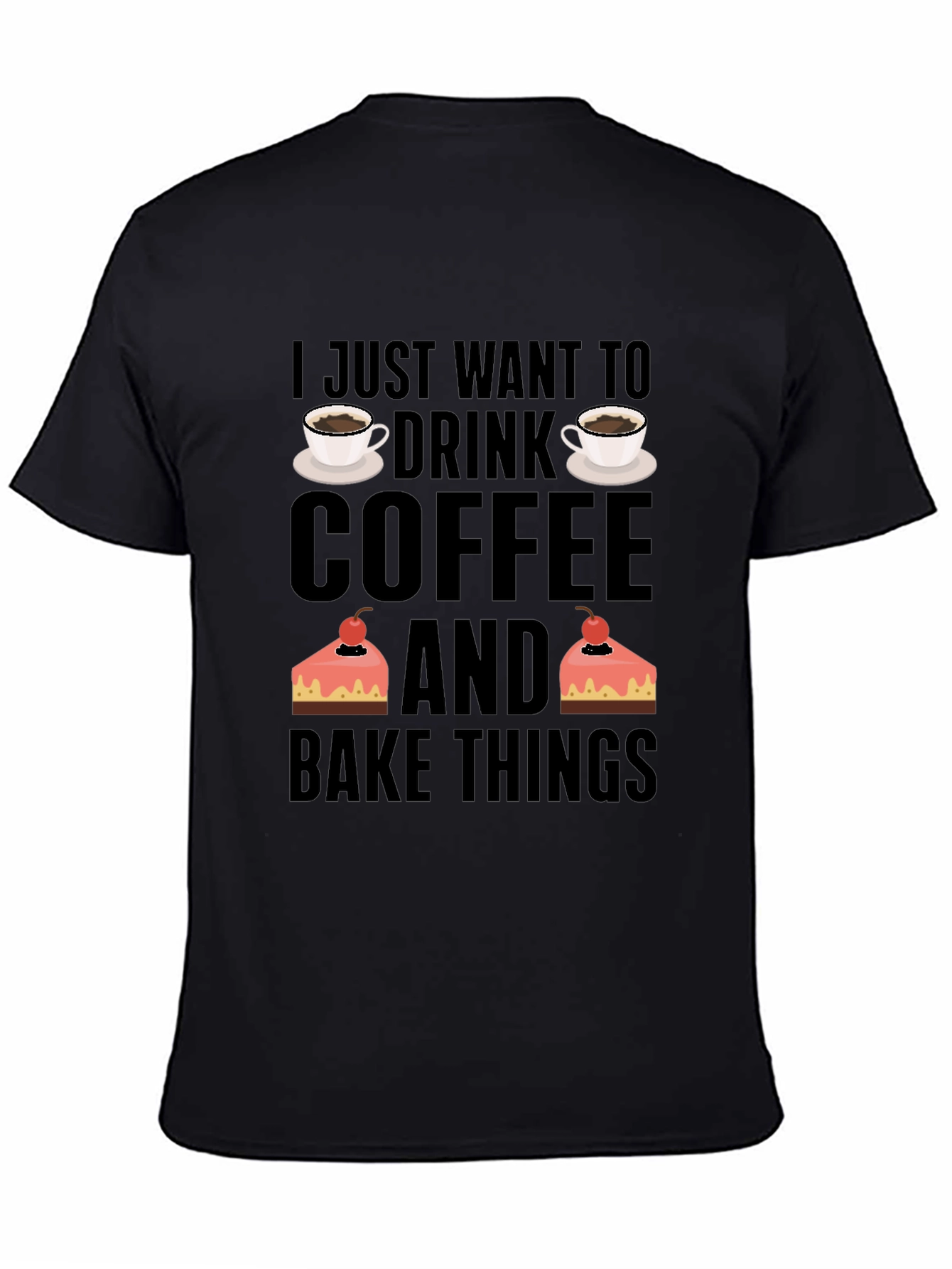 Coffee and Baking Lover T-Shirt - Black