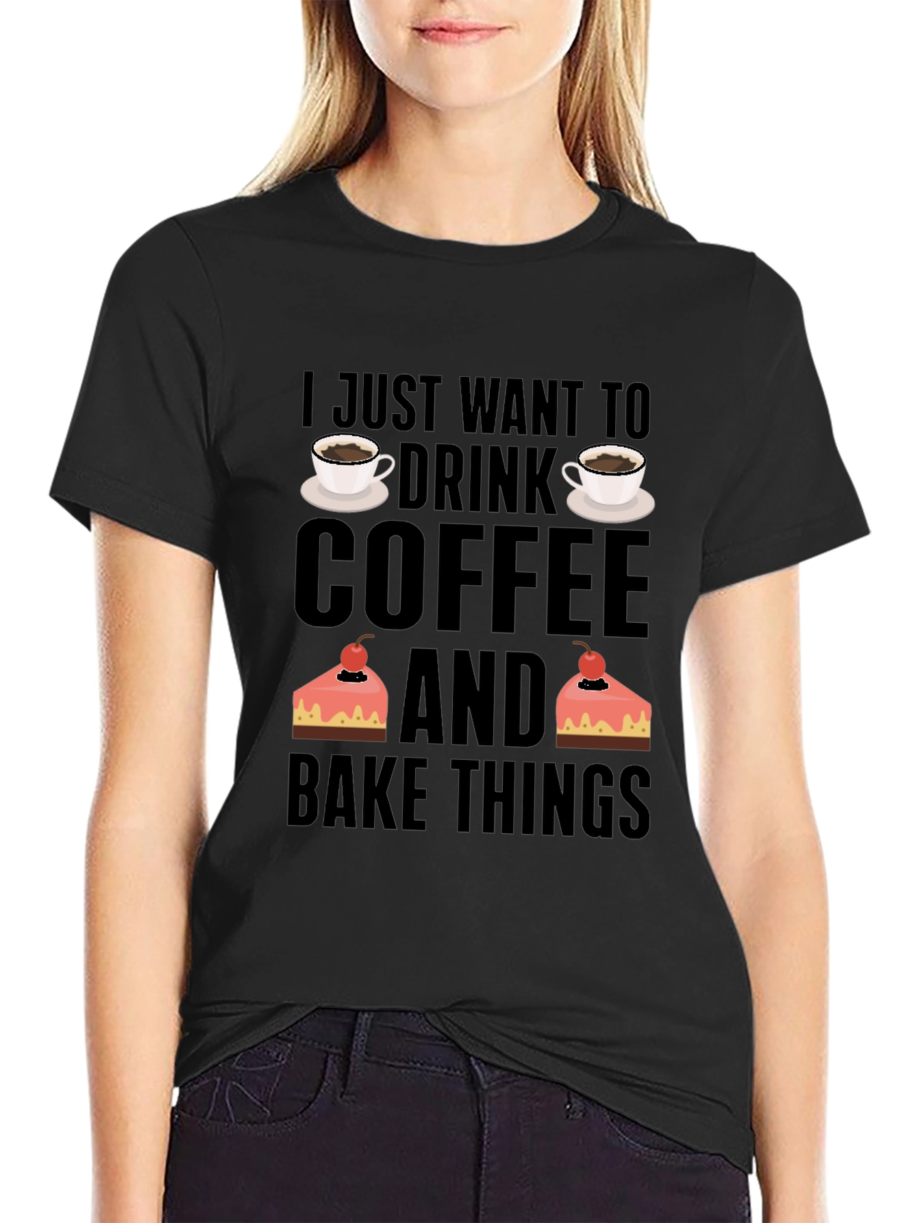 Coffee and Baking Lover T-Shirt - Black