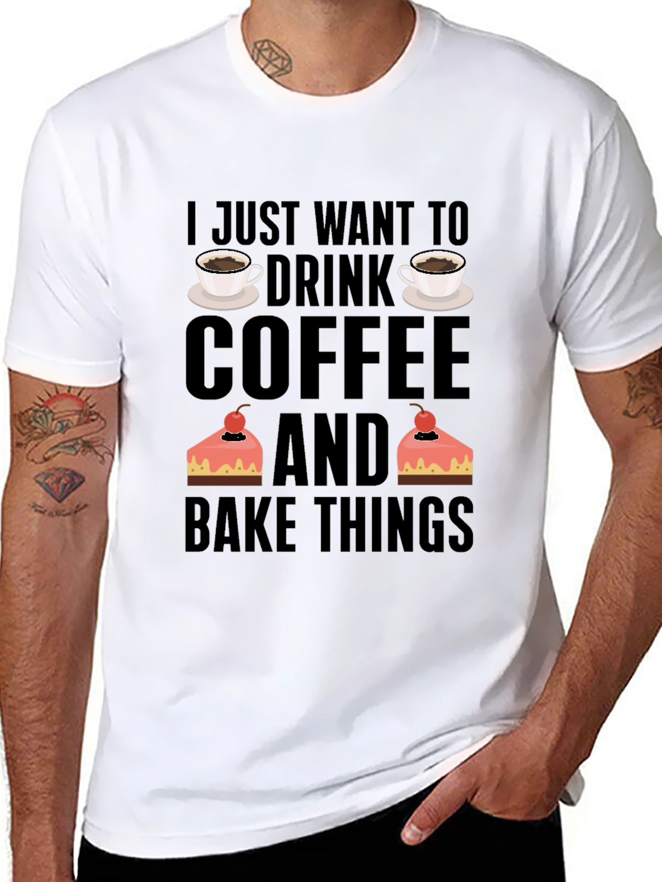 Coffee and Baking Lover T-Shirt - Black