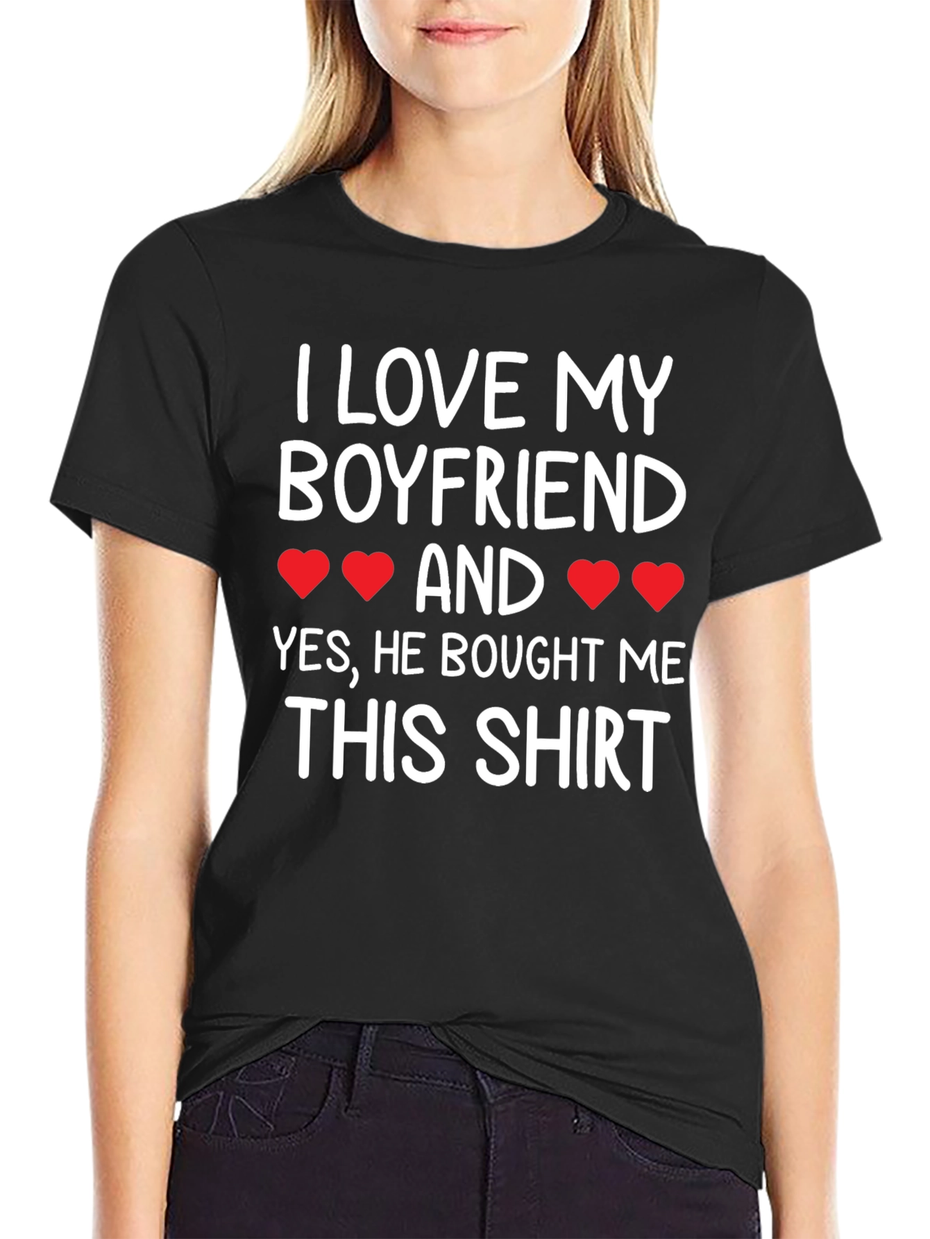 I Love My Boyfriend T-Shirt - Cute Girlfriend Tee