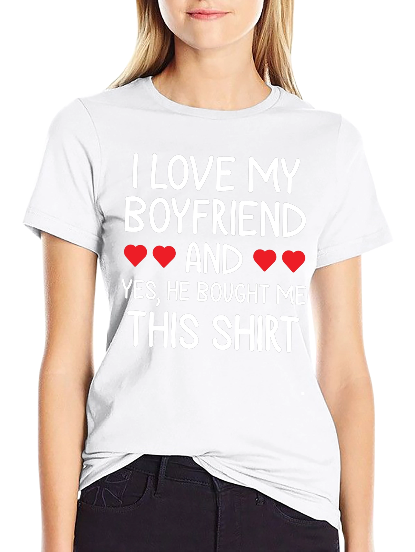 I Love My Boyfriend T-Shirt - Cute Girlfriend Tee