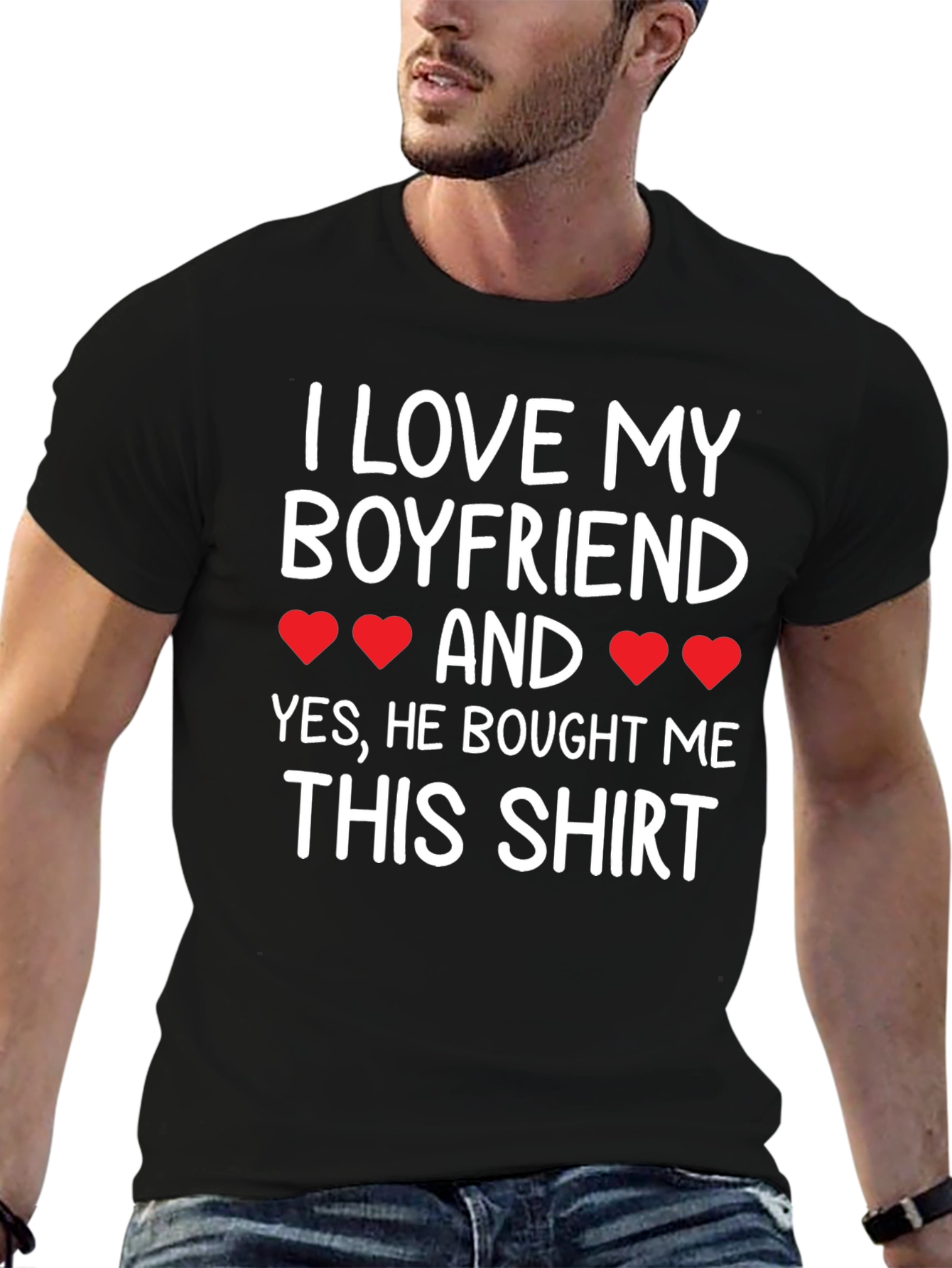 I Love My Boyfriend T-Shirt - Cute Girlfriend Tee