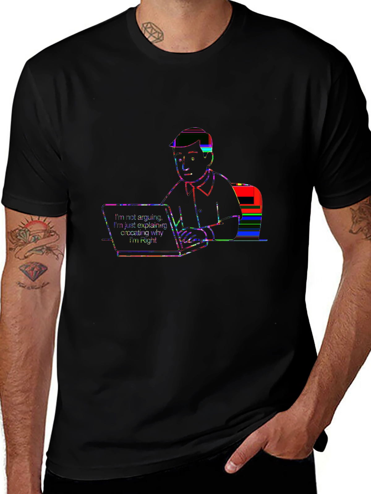 Sarcastic Office Glitch T-Shirt - Explaining Why Im Right