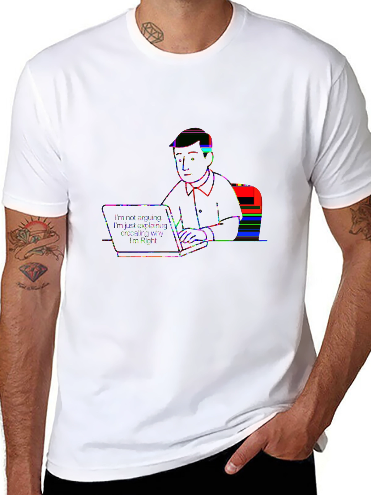 Sarcastic Office Glitch T-Shirt - Explaining Why Im Right