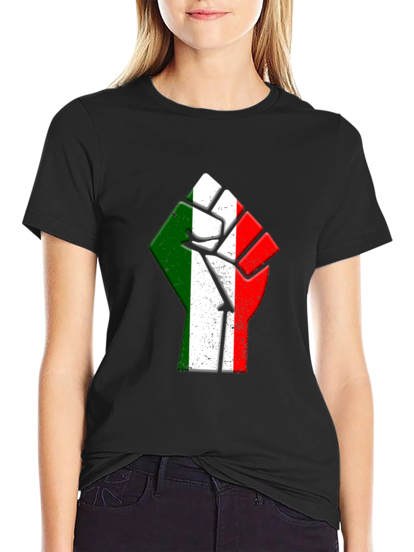 Italy Flag Fist T-Shirt