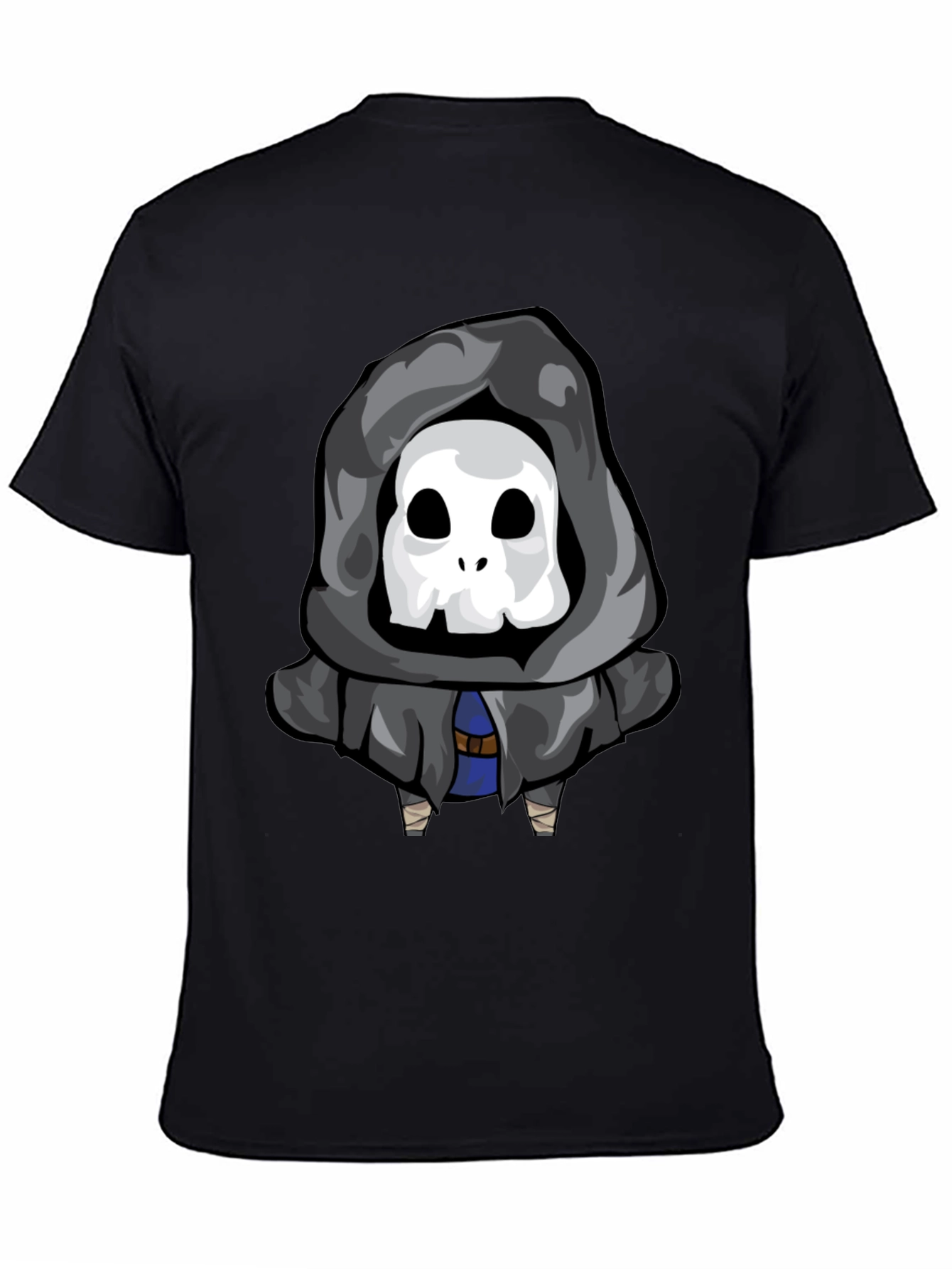 Skull Reaper Graphic Tee - Black