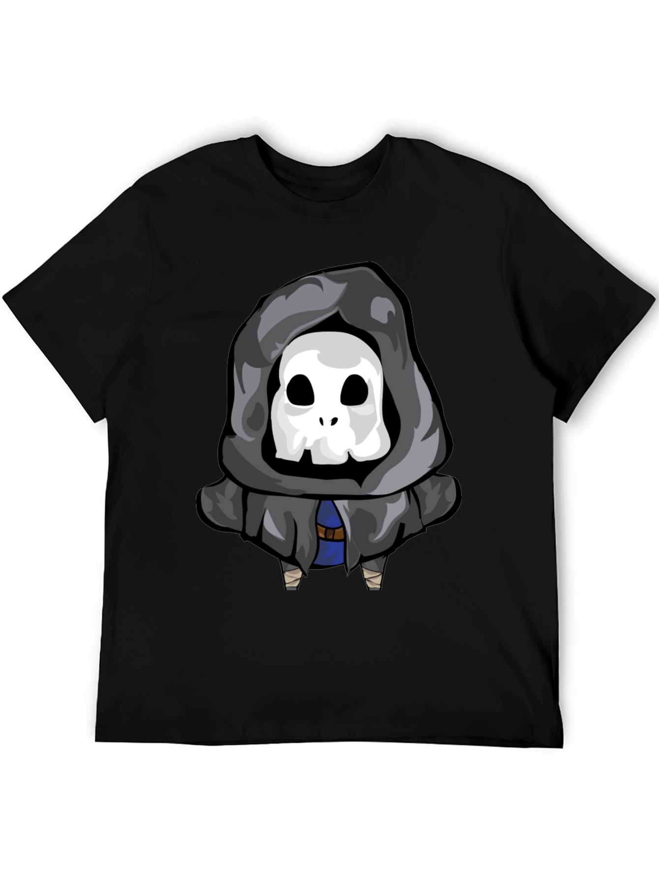 Skull Reaper Graphic Tee - Black