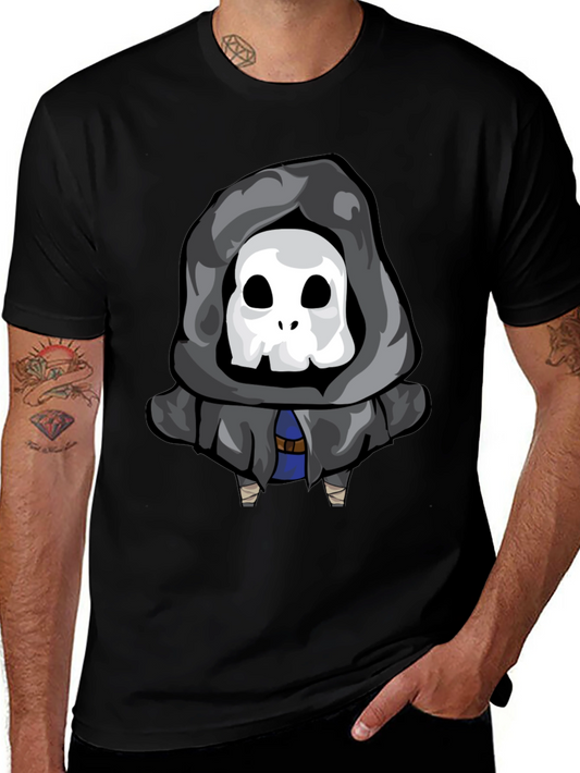 Skull Reaper Graphic Tee - Black