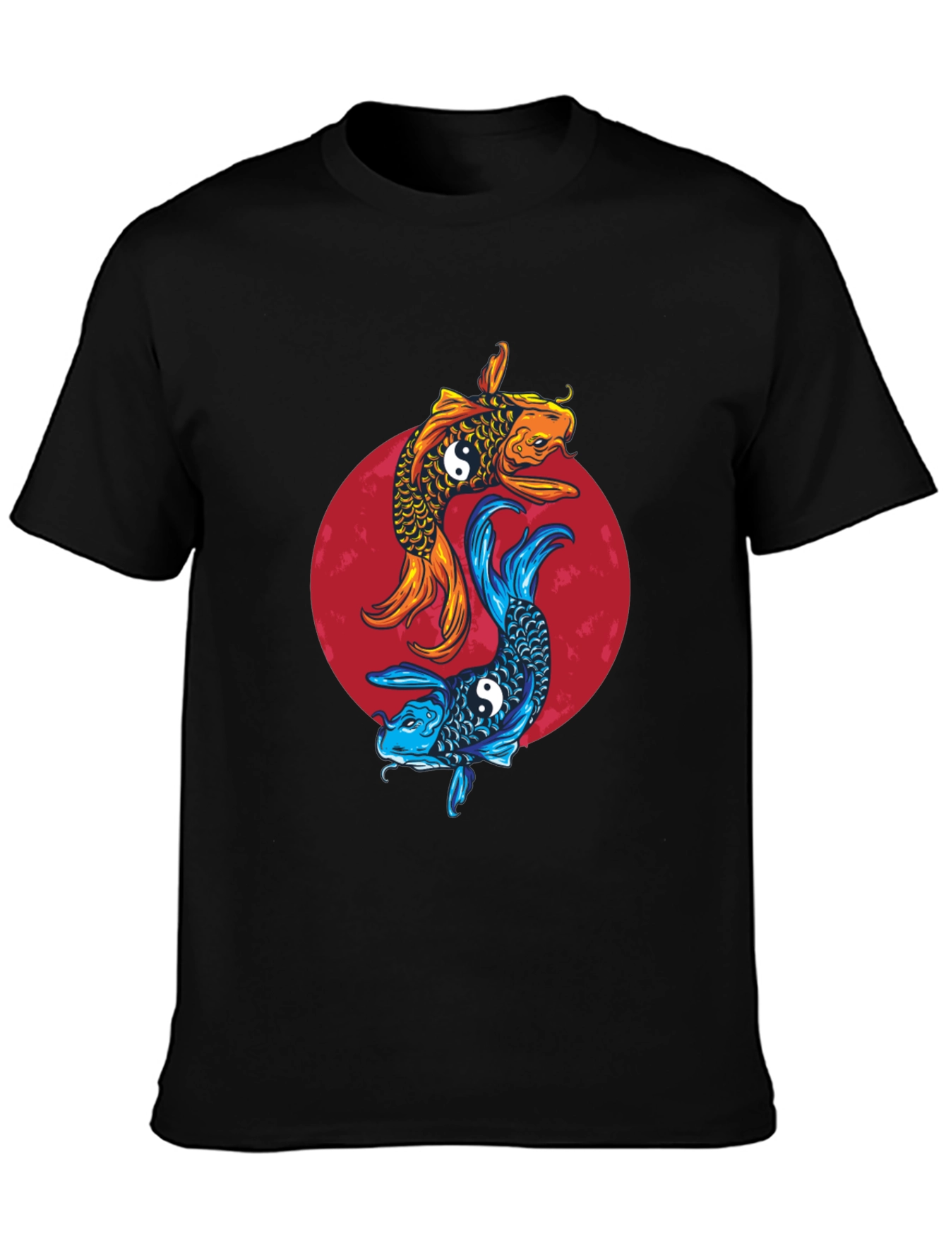 Yin Yang Koi Fish Graphic Tee