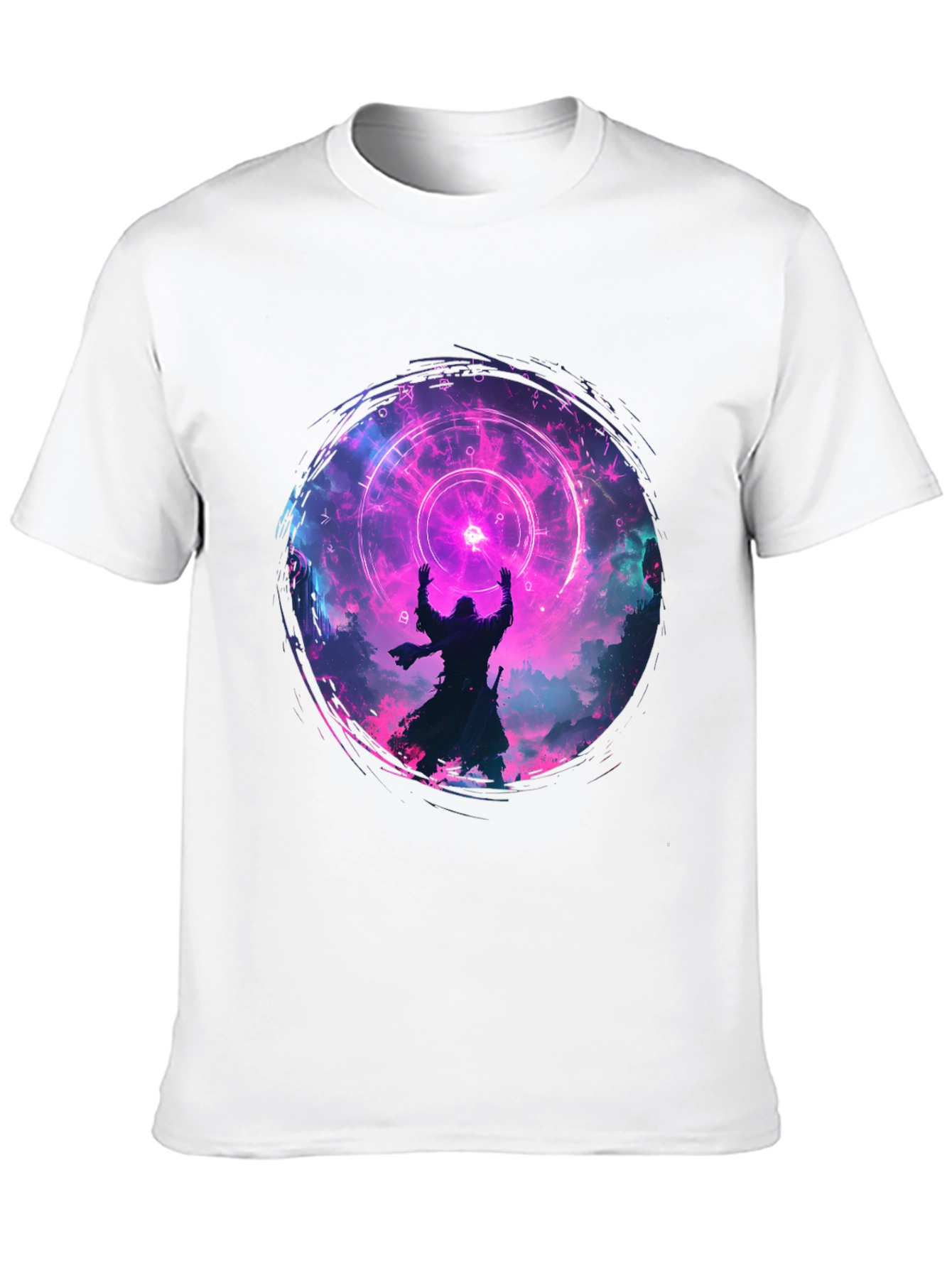 Mystic Circle Graphic Black T-Shirt