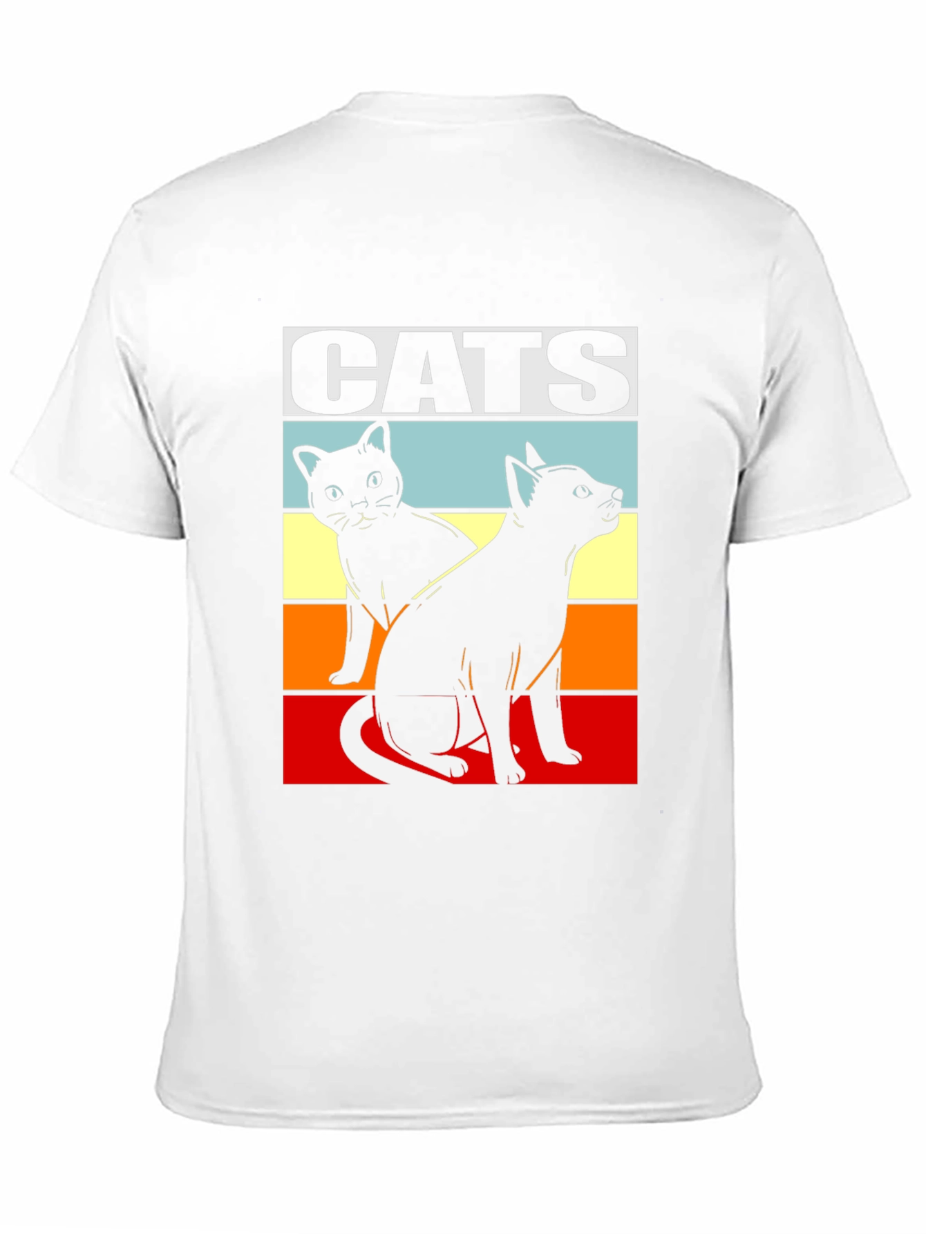 Retro Cats Graphic Tee - Cool Cat Lover Shirt