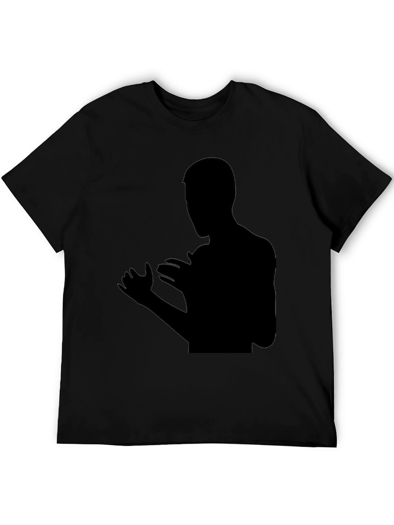 Black Silhouette Graphic Tee - Modern Fit