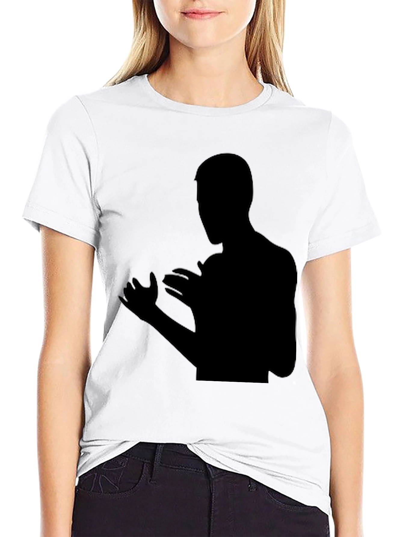 Black Silhouette Graphic Tee - Modern Fit
