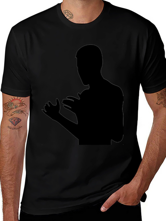 Black Silhouette Graphic Tee - Modern Fit