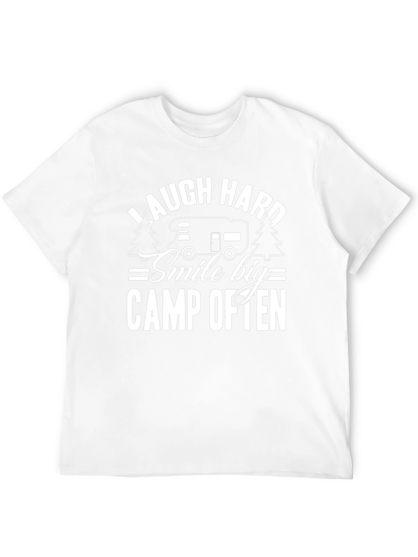 Laugh Hard Camp Often Black T-Shirt
