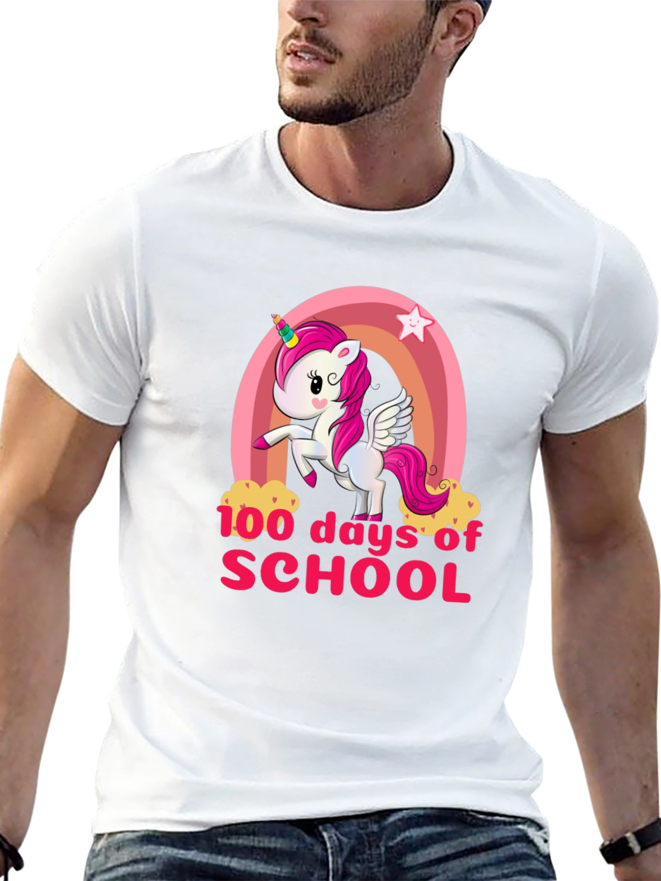 100 Days of School Unicorn Graphic Tee