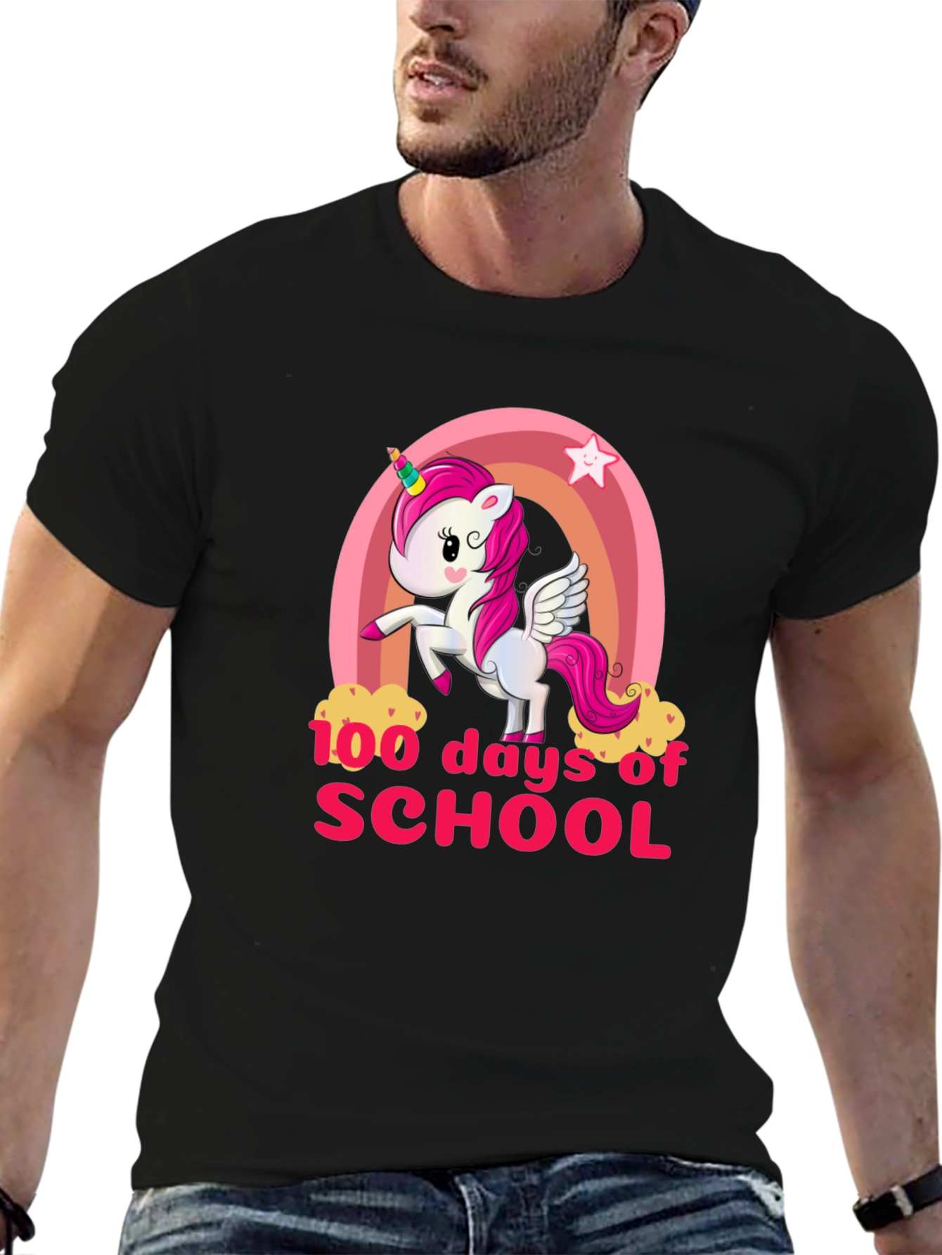 100 Days of School Unicorn Graphic Tee