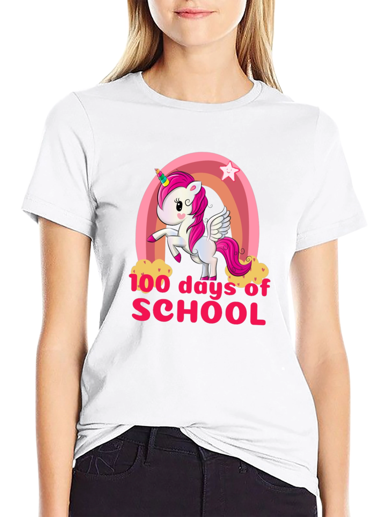 100 Days of School Unicorn Graphic Tee