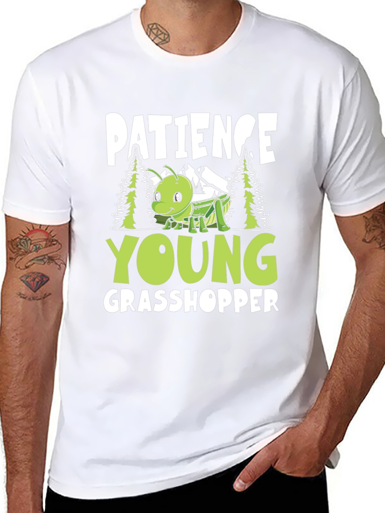 Patience Young Grasshopper Graphic T-Shirt