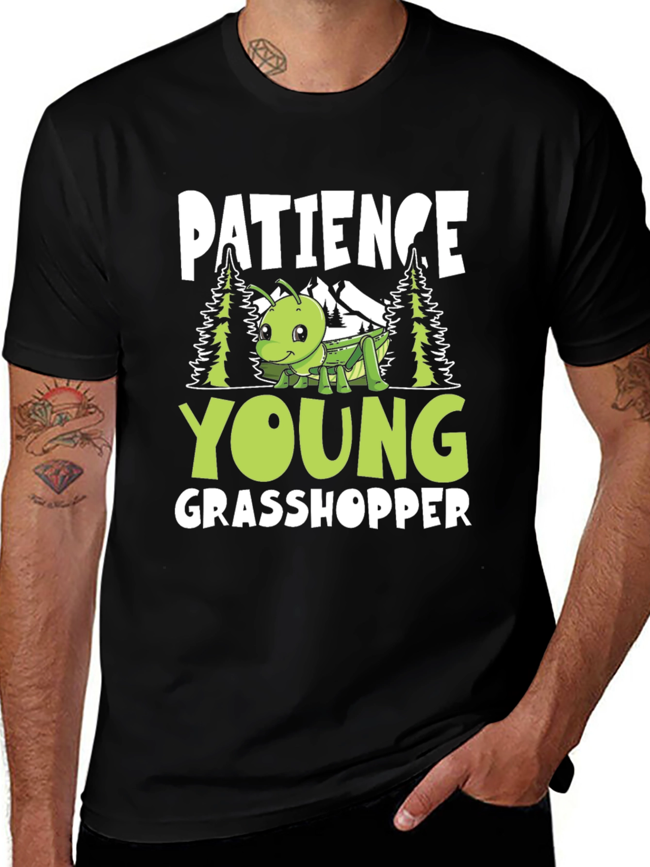 Patience Young Grasshopper Graphic T-Shirt