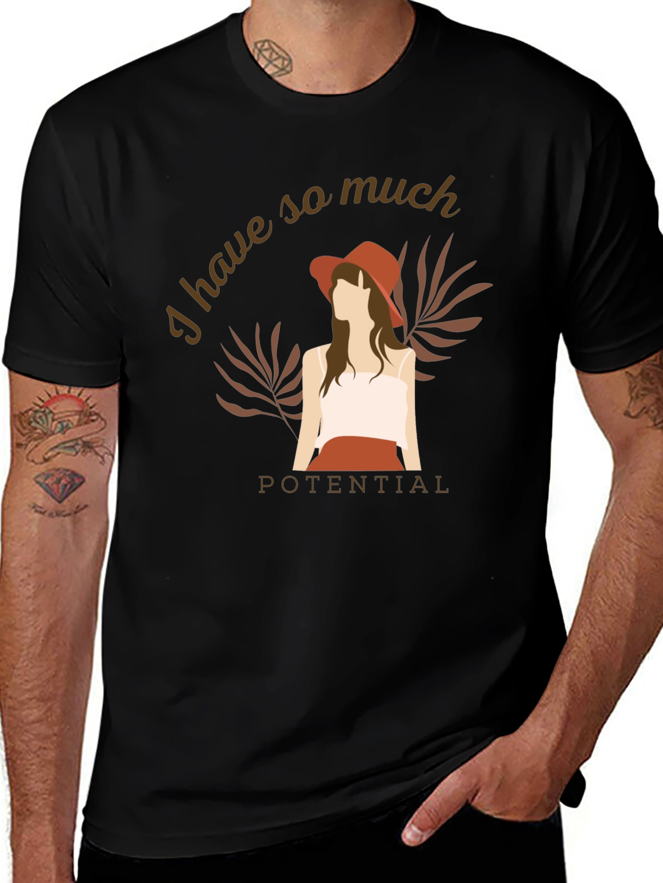 Potential Graphic T-Shirt - Trendy Casual Tee