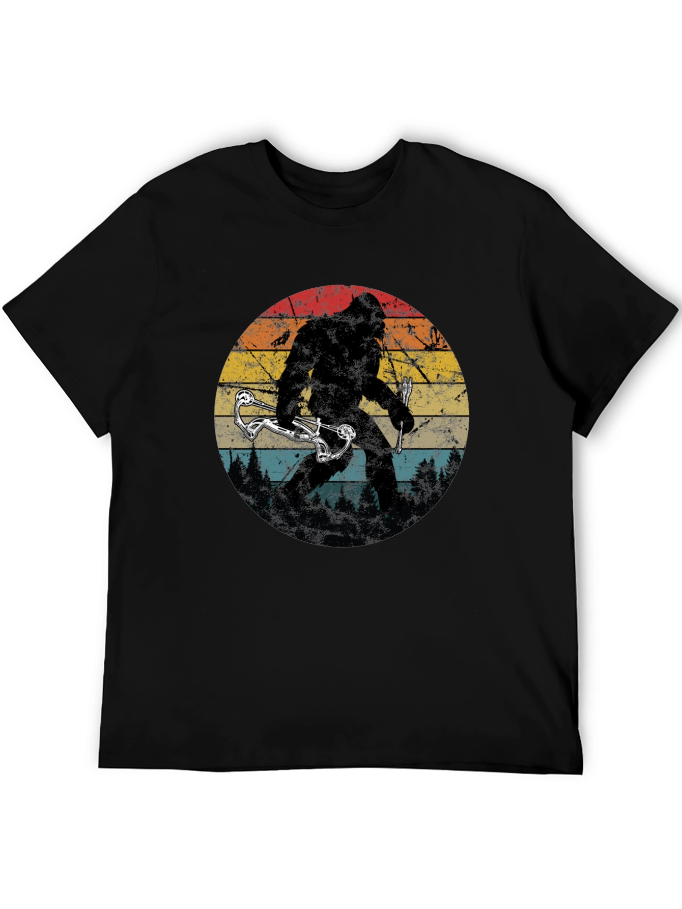 Bigfoot Bow Hunter Graphic Tee