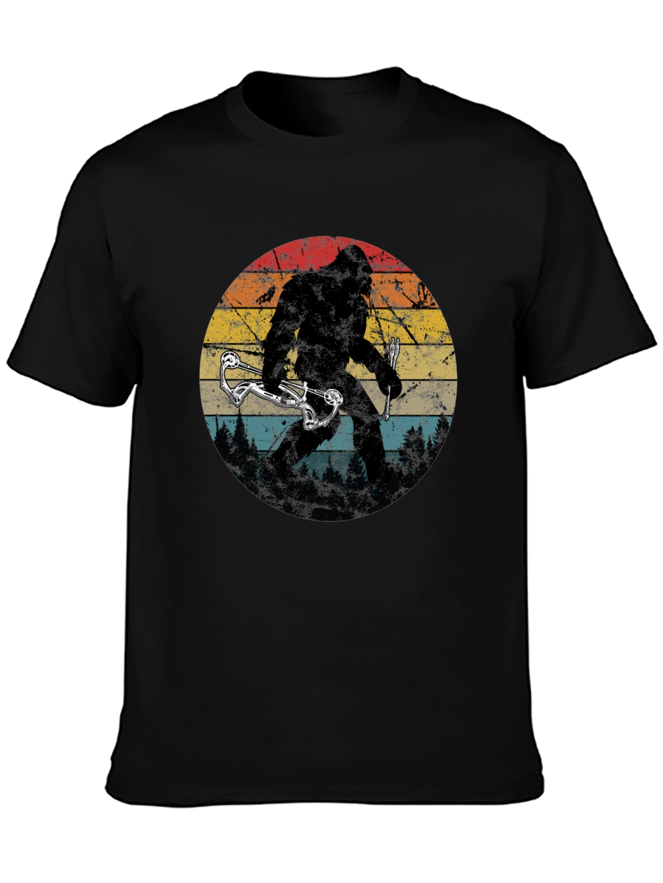 Bigfoot Bow Hunter Graphic Tee
