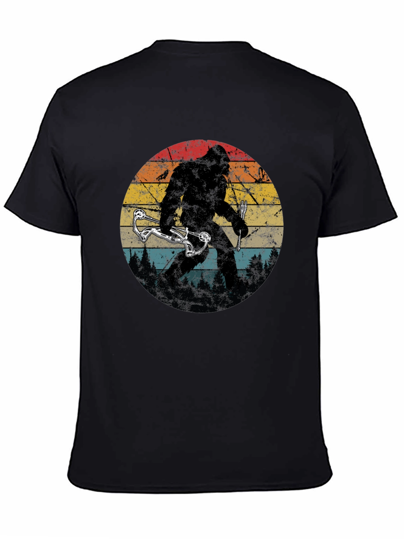 Bigfoot Bow Hunter Graphic Tee