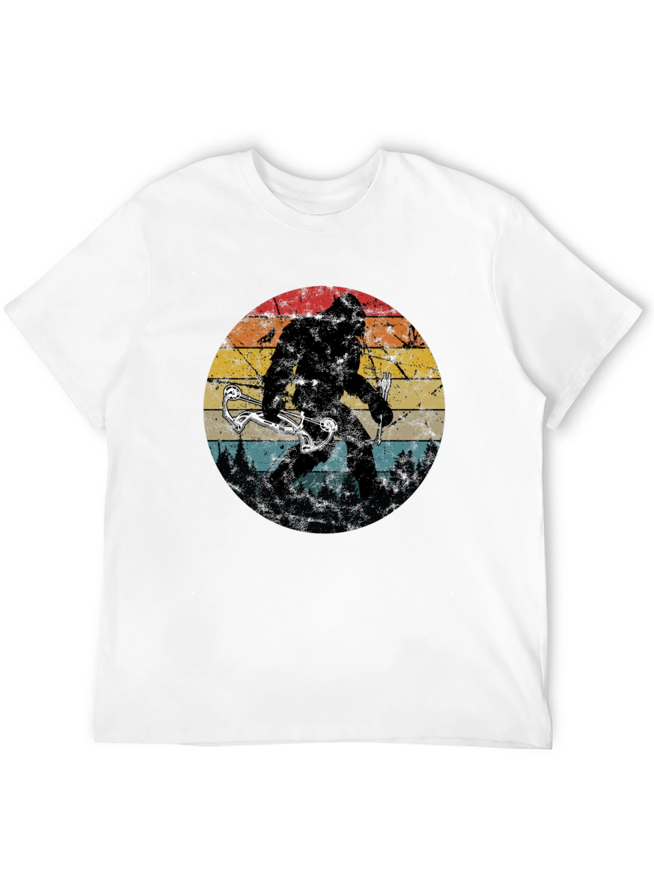 Bigfoot Bow Hunter Graphic Tee
