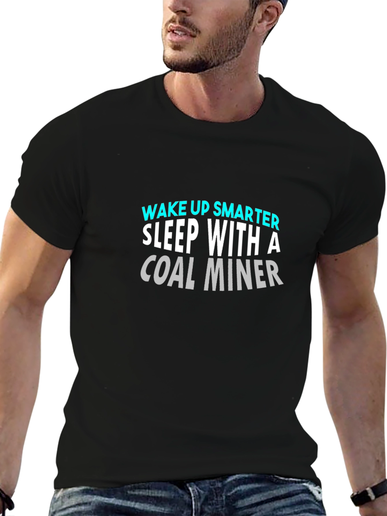 Wake Up Smarter Coal Miner Graphic Tee