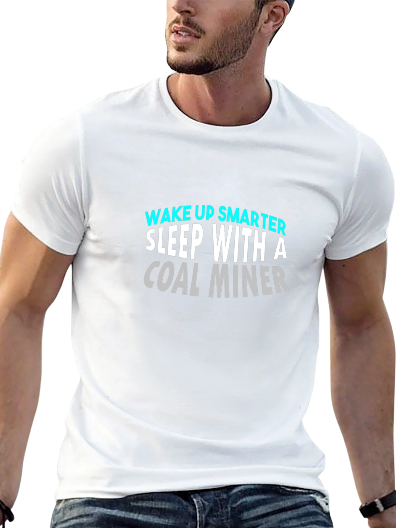 Wake Up Smarter Coal Miner Graphic Tee