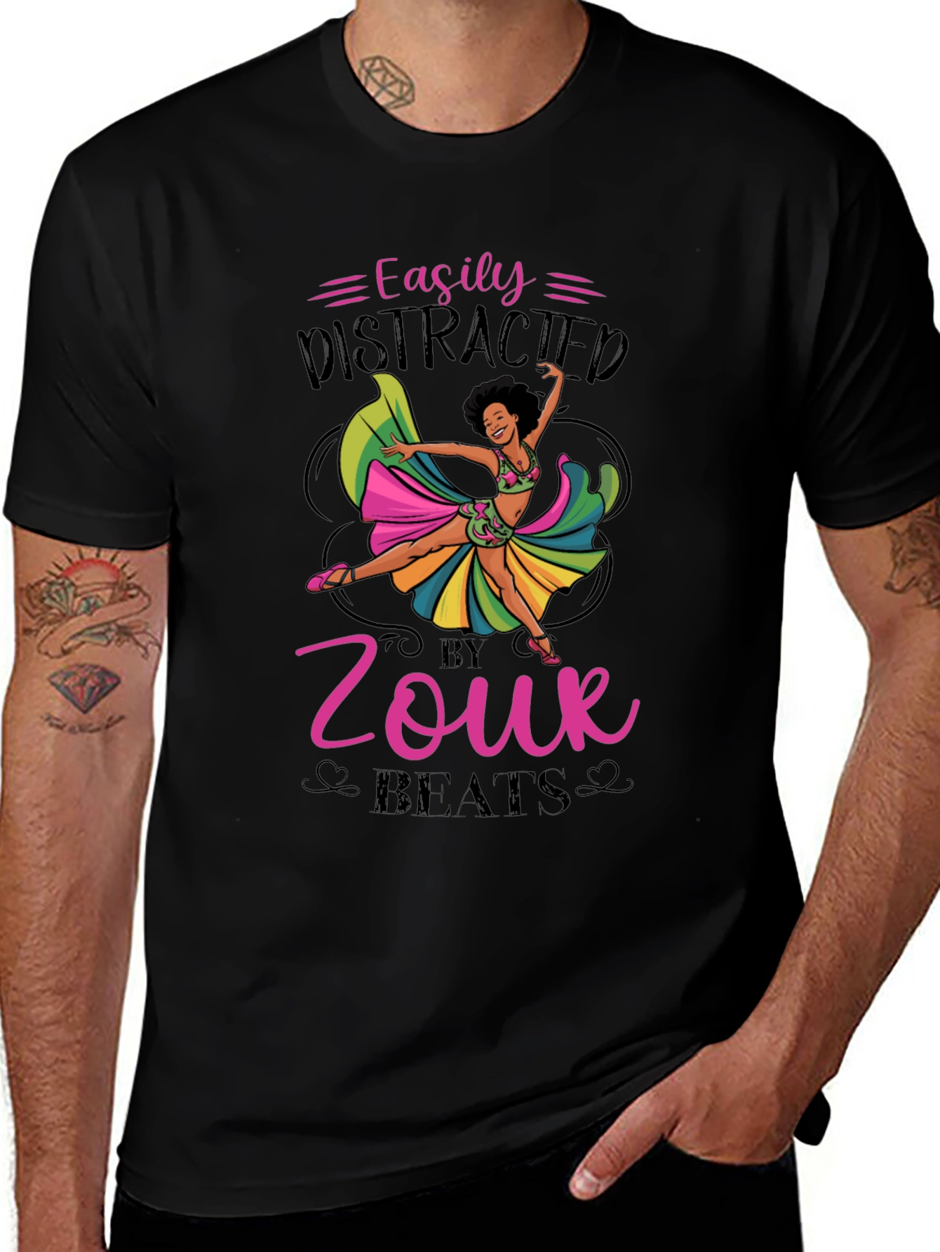 Easily Distracted by Zouk Beats T-Shirt