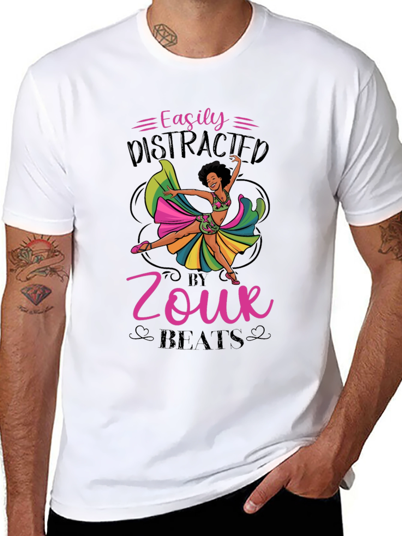 Easily Distracted by Zouk Beats T-Shirt