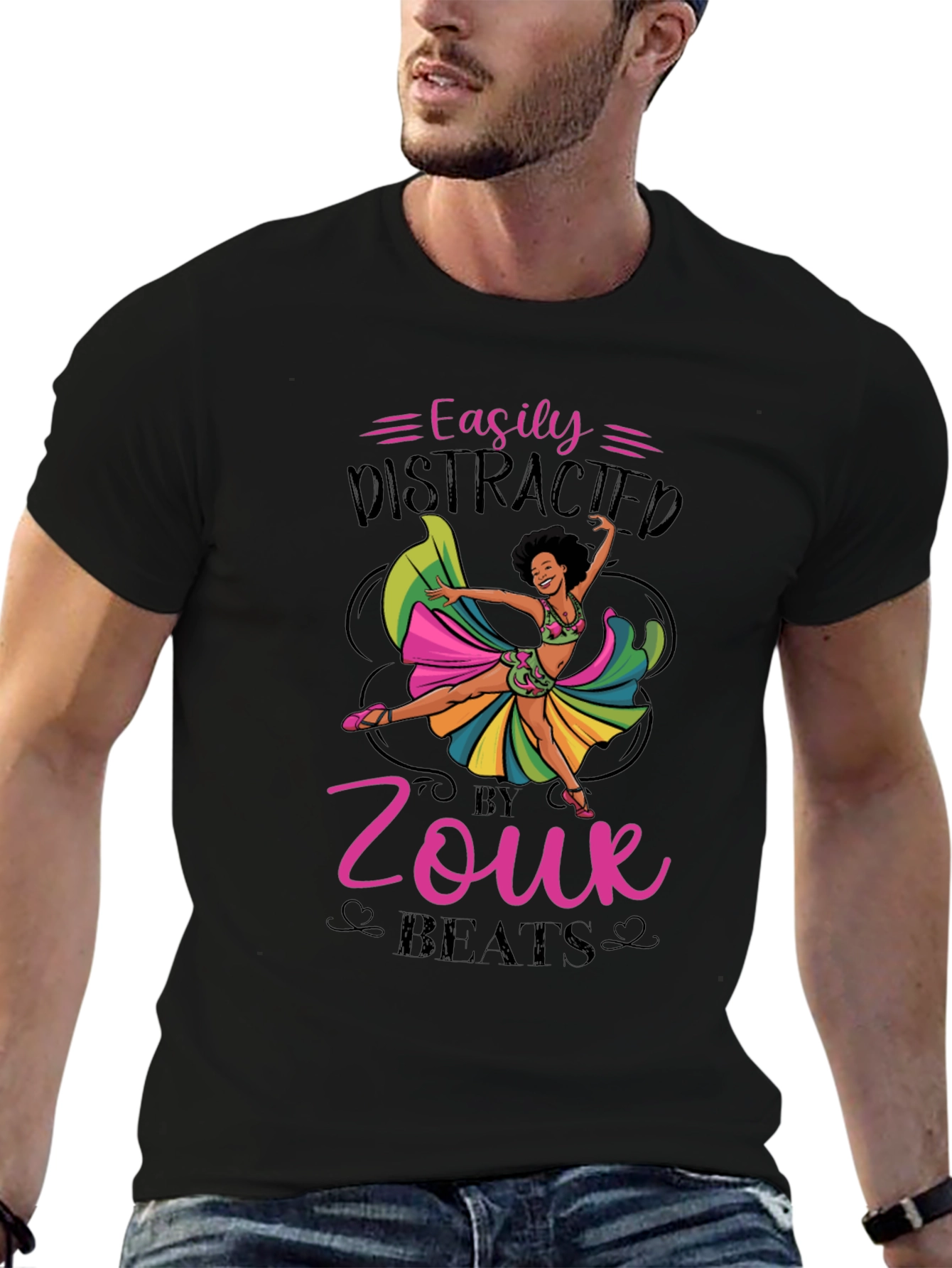 Easily Distracted by Zouk Beats T-Shirt