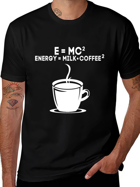 Coffee Equation T-Shirt - Energy = Milk*Coffee²